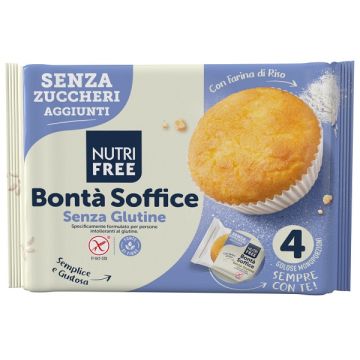 Nutrifree bonta' soffice senza zuccheri aggiunti 4 pezzi da 35 g