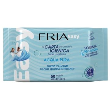 Fria easy carta igienica acqua pura effetto calmante 50 salviette