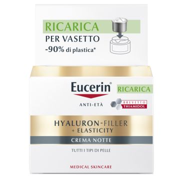 Eucerin hyaluron-filler + elasticity crema notte ricarica 50 ml