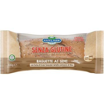 Happy farm baguette scura semi 100 g
