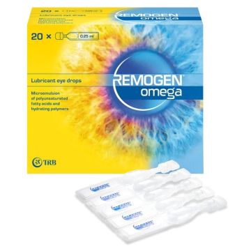 Remogen omega gocce oculari lubrificanti 20 monodose da 0,25 ml
