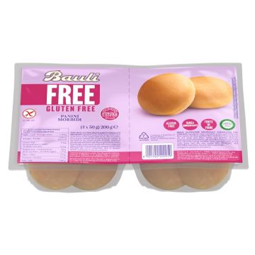 Bauli free panini morbidi 4 pezzi da 50 g