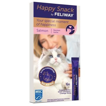 Feliway happy snack salmone 6 stick