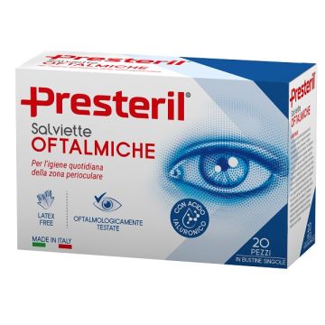Salviette oftalmiche presteril 20 pezzi
