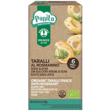 Panito taralli rosmarino senza glutine e senza lievito 180 g