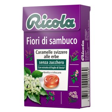 Ricola fiori di sambuco senza zucchero 50 g