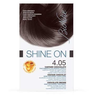 Bionike shine on trattamento colorante capelli castano cioccolato 4.05