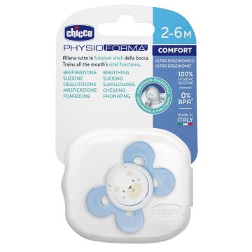 Chicco succhietto comfort boy in silicone 0-6 mesi 1 pezzo