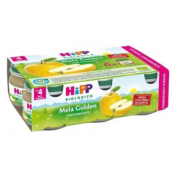 Hipp bio omogeneizzato mela golden 6x80 g