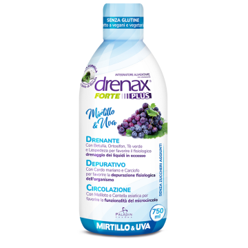 Drenax forte plus originale con mirtillo e uva 750 ml