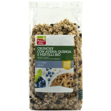 Crunchy con avena quinoa e mirtilli