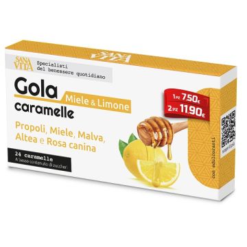 Sanavita gola limone miele 24 compresse