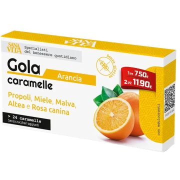 Sanavita gola arancia 24 compresse