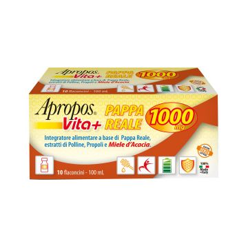 Apropos vita+ pappa reale 1000mg 10 flaconcini da 10 ml
