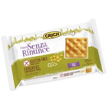 Gusto senza rinunce crackers salati con olio extravergine di oliva 2% 200 g
