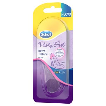 Plantare ortopedico per retro tallone party feet scholl gel activ 1 paio