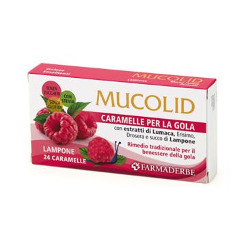 Mucolid bronc lumaca & lampone 24 caramelle