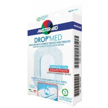 Medicazione master-aid drop med 10 x 10 cm 5 pezzi