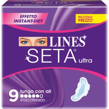 Lines seta ultra assorbenti lunghi 9 pezzi