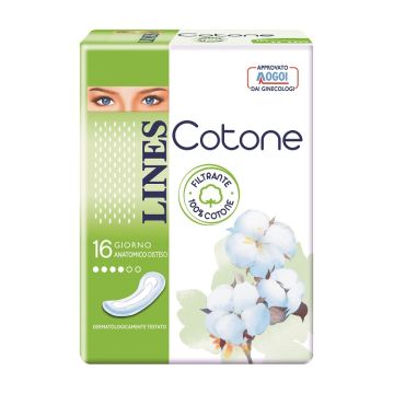 Lines cotone non ultra anatomici distesi 16 pezzi