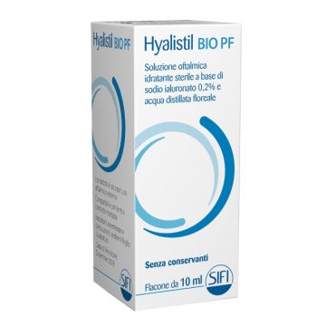 Gocce oculari ha 0,2% e acque distillate hyalistil bio pf frutti rossi 10 ml