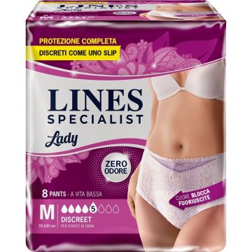 Lines specialist pants discreet m farma 8 pezzi