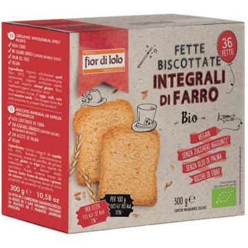 Fior di loto fette biscottate farro int.300g
