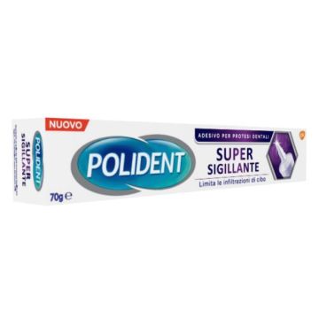 Polident super tenuta+sigillante adesivo protesi dentale 70 g