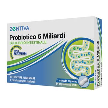 Zentiva probiotico 6 miliardi 24 capsule vegetali