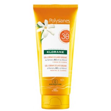 Klorane gel-crema solare sublime spf 30 viso/corpo 200 ml