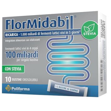 Flormidabil ricarica 10 bustine con stevia