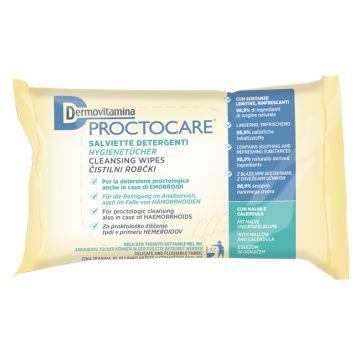 Dermovitamina proctocare salviette 15 pezzi