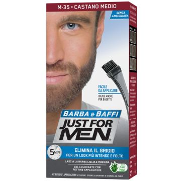 Just for men barba & baffi m35 castano medio 51 g
