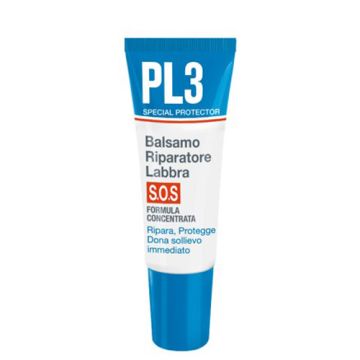 Pl3 balsamo riparatore labbra sos 7,5 ml