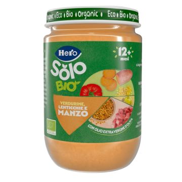 Hero solo omogeneizzato verdurine con manzo 100% bio 190 g