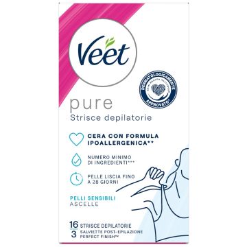 Veet strisce ascelle ipoallergeniche 16 pezzi