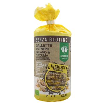 Probios gallette riso nero/curcuma 100 g