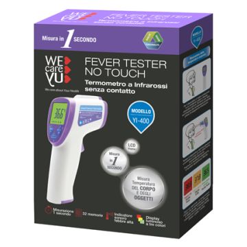 Termometro a infrarossi senza contatto wecareyu fever tester no touch 1 pezzo