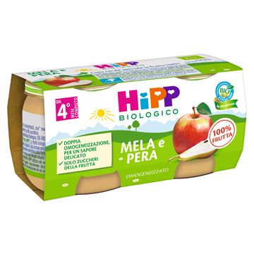 Hipp omogeneizzato mela/pera 2 x 80 g