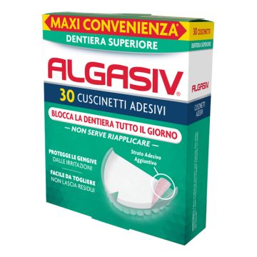 Algasiv adesivo per protesi dentaria superiore 30 pezzi