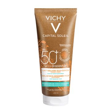 Capital soleil latte solare eco-sostenibile spf50+ 200 ml