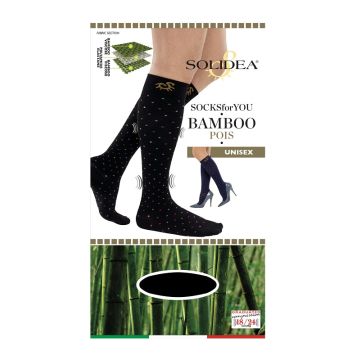 Socks for you bamboo pois gambaletto nero s