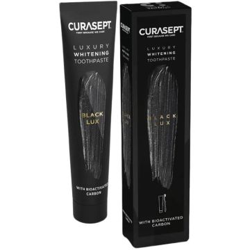 Curasept black luxury whitening dentifricio 75 ml