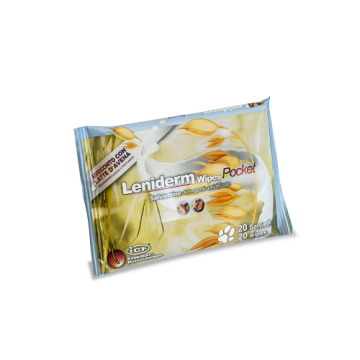 Leniderm wipes pocket 20 pezzi display