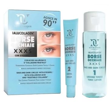 Natur unique ialucollagen borse e occhiaie xxxs tonico 10 ml + 30 ml