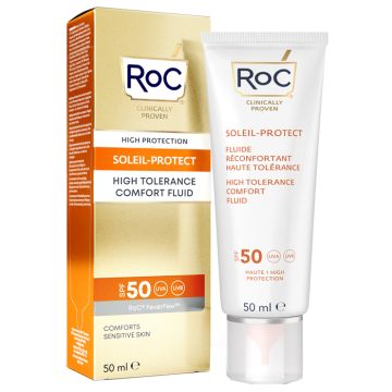 Roc fluido solare viso spf 50 elevata tollerabilita' 50 ml