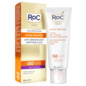 Roc fluido solare viso spf 50+ antimacchie brune  50 ml