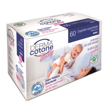 Dermacotone coppetta assorbilatte 60 pezzi