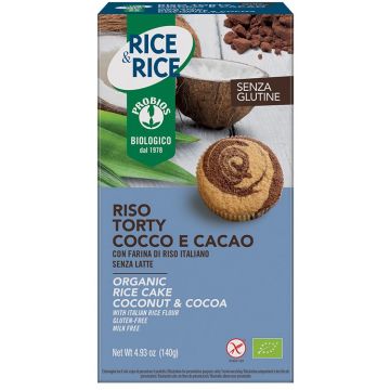 Probios riso torty cocco cacao 140 g