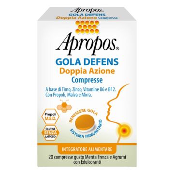 Apropos gola defens doppia azione 20 compresse